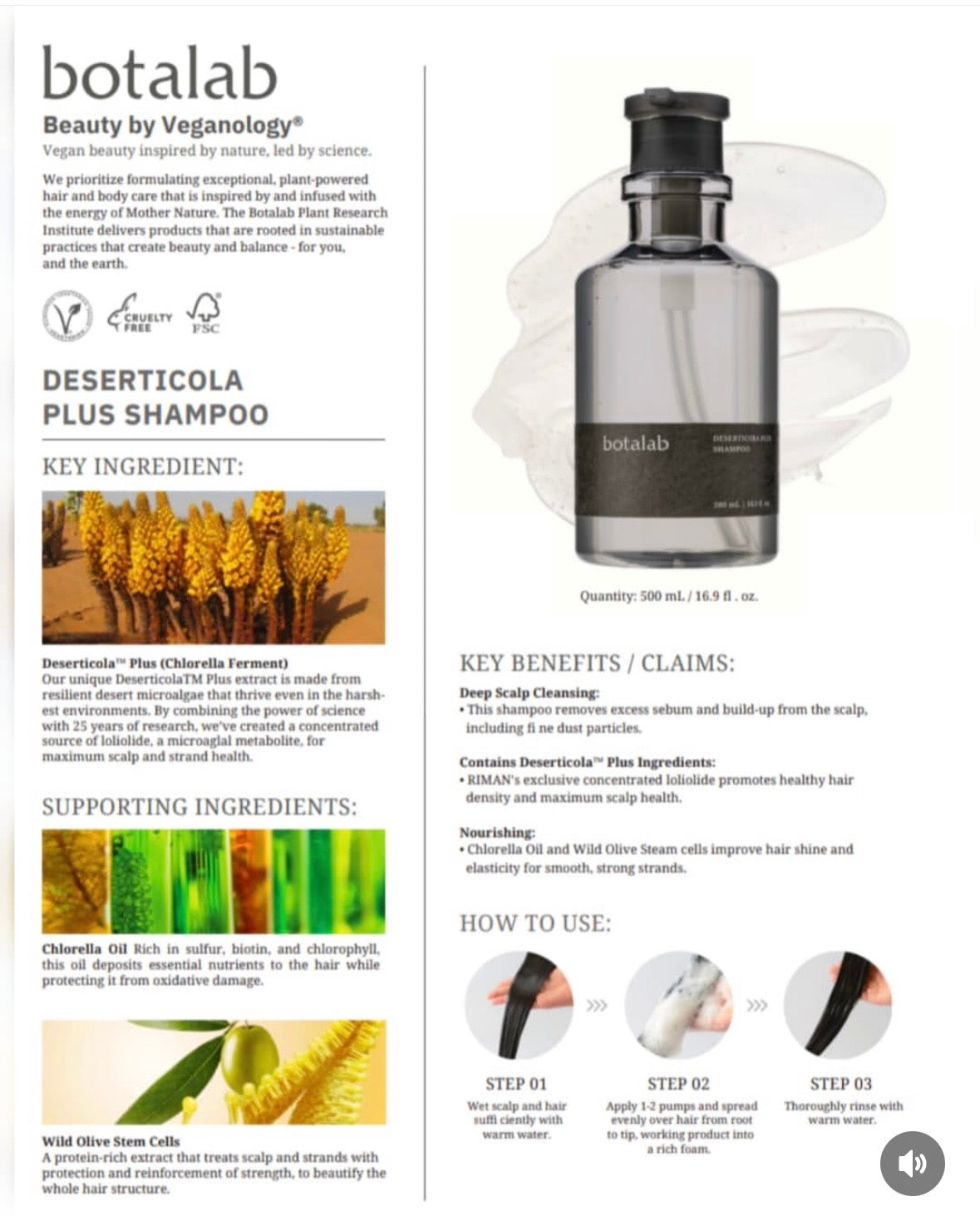Botalab Deserticola Plus Shampoo, Conditioner & Oil Serum (3pc) - improve hair growth