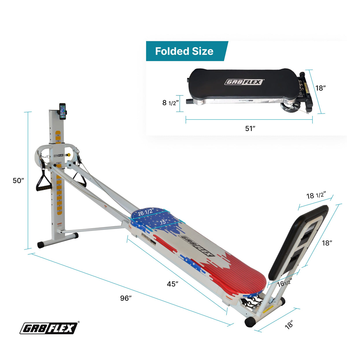 [SALE] GR8FLEX Total Performance Gym - Patriotic (Final Sale)