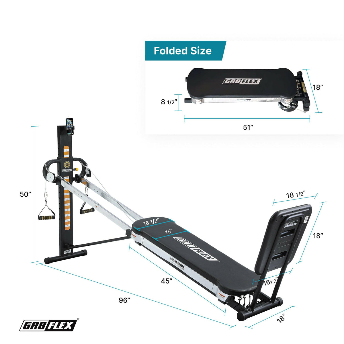 Gymnase haute performance GR8FLEX - Fibre de carbone noire