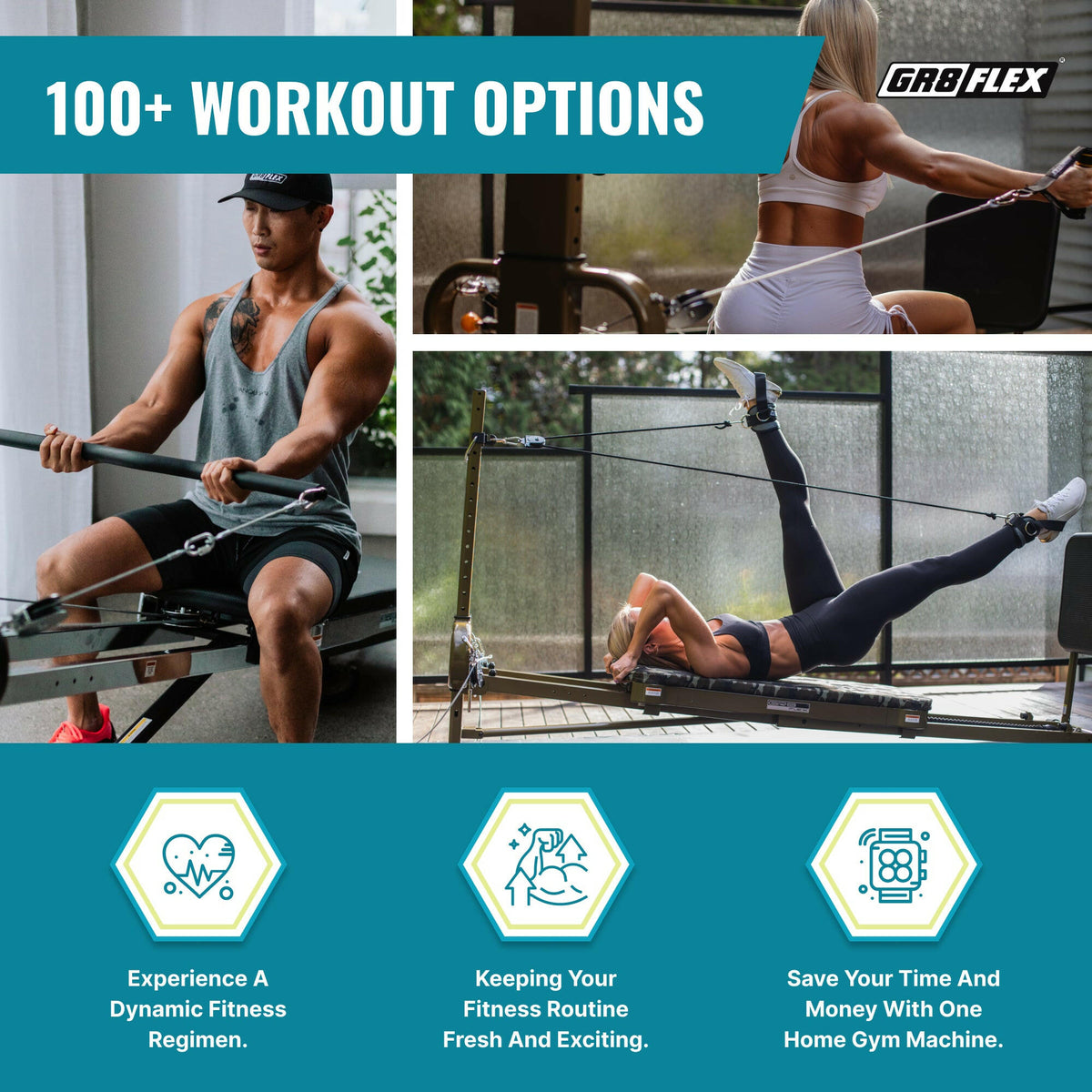 Gymnase haute performance GR8FLEX - Fibre de carbone noire