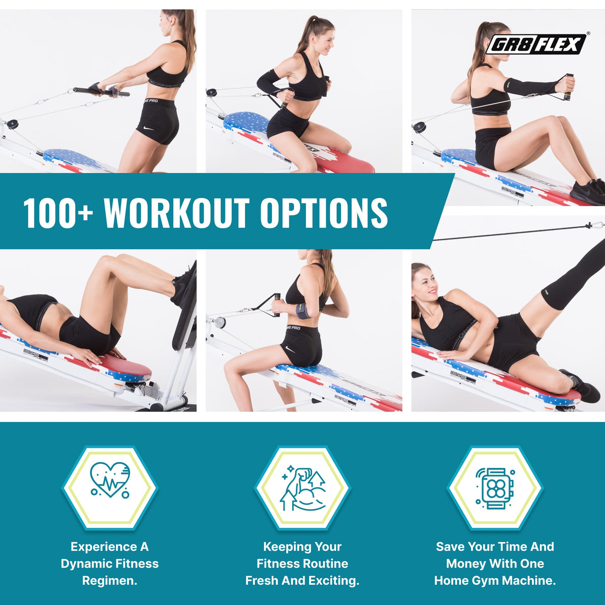 [SALE] GR8FLEX Total Performance Gym - Patriotic (Final Sale)